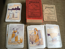 JUGGER 1910 AN INDIAN CARD GAME ANTIQUE , ALSO BUSS & PICTURE LOTTO, COMPLETE