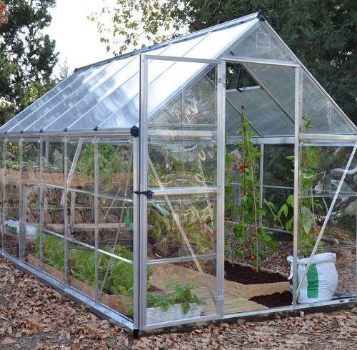 Garden silver greenhouse - garden,