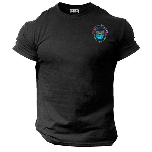 Gorilla headphones shirt - gorilla, t