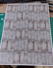Model Railway iron sheet wall