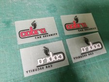 Cobra Alarm Vinyl Decal X4