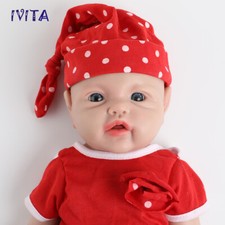 IVITA 17'' Full Body Silicone Reborn Baby Girl Handmade Realistic Doll