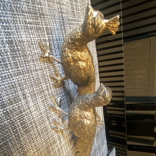 Brass wall mounted pheasant - wall-mounted,