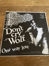 Damned -  Don’t Cry Wolf Blue Vinyl, 7 Inch Scramble Label Pic Unplayed