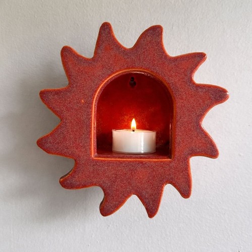 Wall candle holder star - holder,