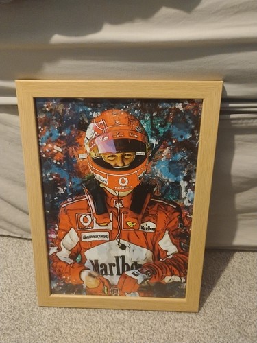 Micheal schumacher canvas - f1,