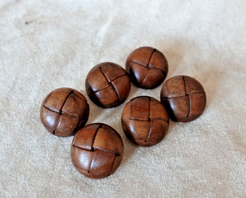 Vintage brown wrapped woven - ,