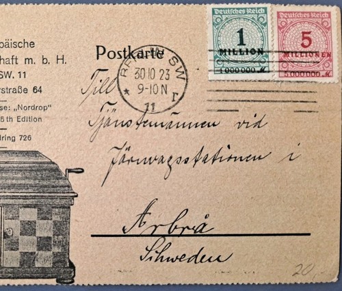 Germany 1923 inflation - germany, 30/10/1923