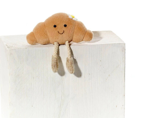 Croissant soft plush toy - croissant,