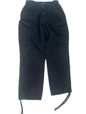Ex Police Tactical Ripstop Trousers Mens Black Combat Cargo Security