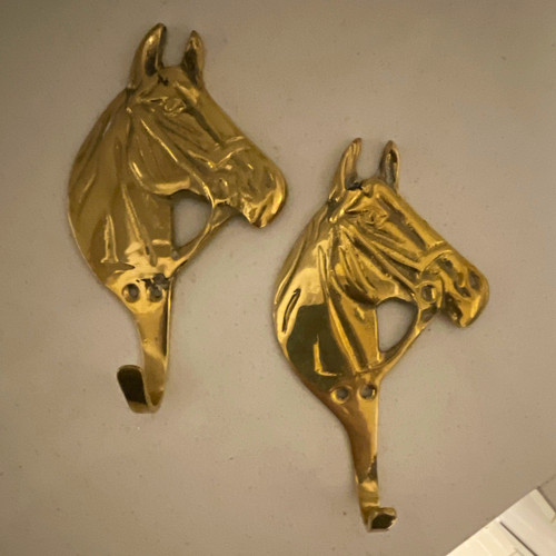Set gold horse head wall - set,