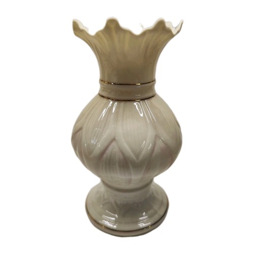 Belleek lotus blossom vase