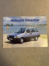 1986 NISSAN PRAIRIE Sales Brochure
