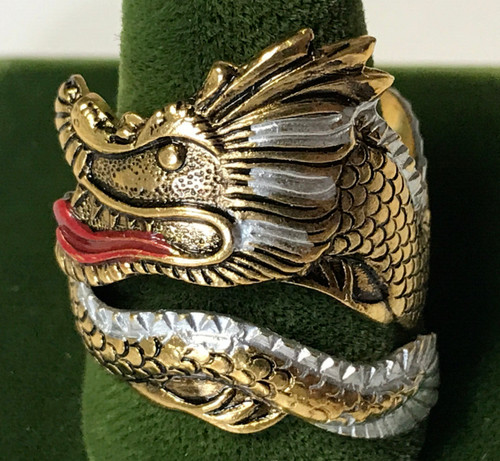 Vintage brass asian serpent - vintage,