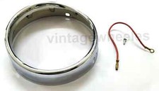 LAMBRETTA LI SERIES 1 & 2 - HEADLIGHT  RIM - CEV TYPE HIGH QUALITY CHROME &  WI