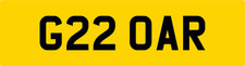 GR ROAR ! QUALITY REG NUMBER PLATE G22 OAR / GAZOO TOYOTA RACING SUPRA YARIS GR