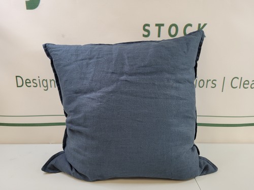 John lewis linen cushion navy - john,