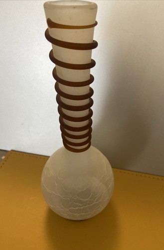 Hand blown vintage stem vase - hand,