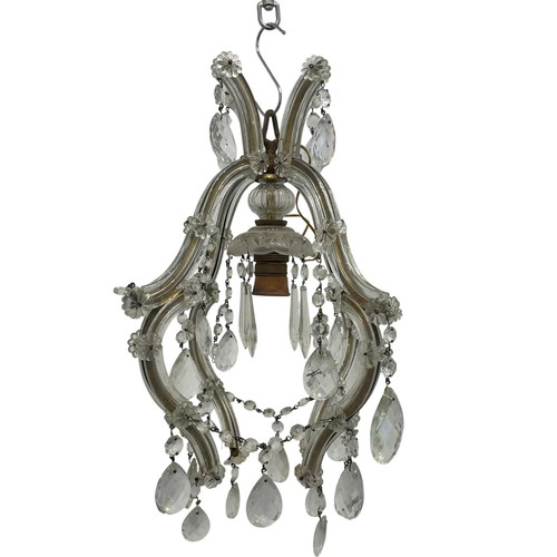 Antique crystal chandelier - crystal,