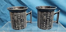 Portmeirion Cypher  Black Cups