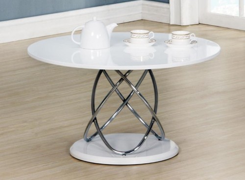 White coffee table high - table, gloss