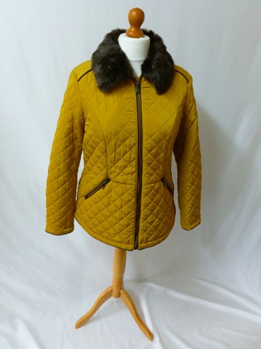 Maine mustard quilted jacket - maine,