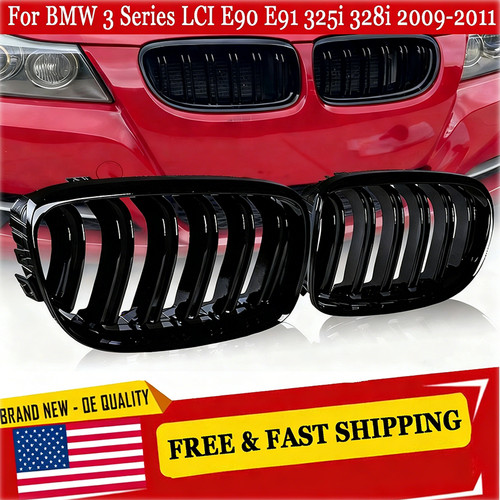 Gloss black front kidney - gloss,