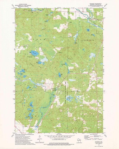 1973 topo map pearson - 1973,