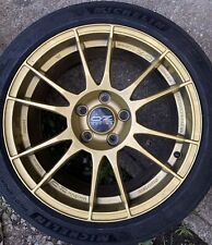 OZ Racing Ultraleggera’s 17” diameter, 8J width, ET48, 5x114.3 PCD. Michelin PS4