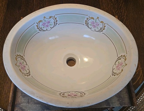 Vntg victorian oval sink - vntg,