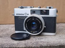 Konica C35 Automatic 35mm Camera with Hexanon 38mm f2.8 Lens.