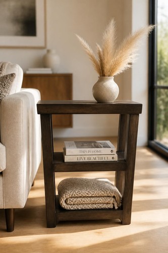 Side table book stand - side, table,