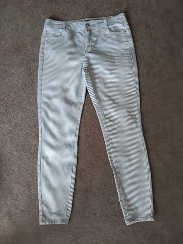 White blue stripe skinny - blue,