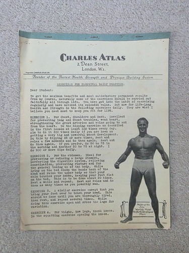 1950s charles atlas dynamic - charles, uk