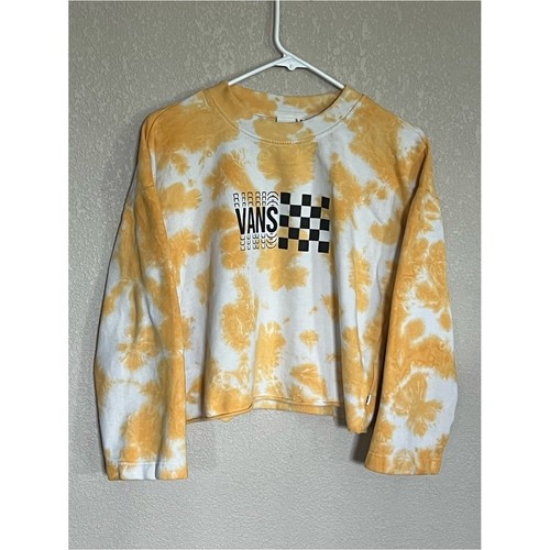 Vans yellow white - vans, tie-dye