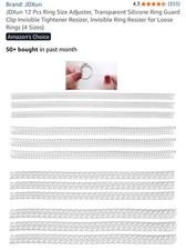 Ring Size Adjuster for Loose Rings Resizer Spacer Fitter Tool Ring Guards