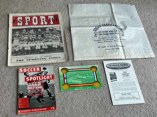 Vintage football memorabilia - football,