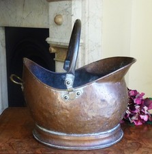 Copper helmet coal log bucket