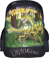 Dinosaur VELOCIRAPTOR Dinogear Dinosoles Backpack New & tags 14in x 10in x 5in