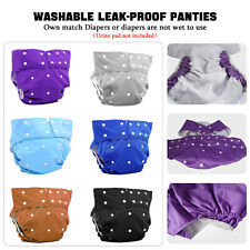Adult Diaper Reusable Washable Incontinence Pants Pad Nappy Knickers Leak Proof