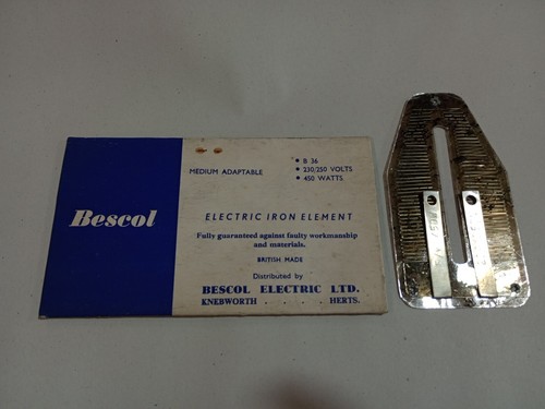 Vintage bescol electric iron - vintage,