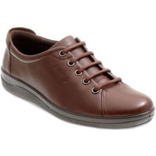 Padders Galaxy Ladies Brown Leather WIDE FITTING Lace Up Shoe Slightly Faded £40