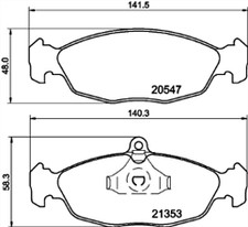Girling 6111759 Front Brake Pad Set [ Mintex MDB1556 ]