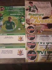 Six Bradford Park Avenue Programmes see details