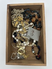 Vintage Costume Jewellery Job Lot Necklaces Bracelets Charms Watch Medals