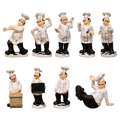 Resin chef figurine statue - figurine,