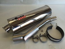 SUZUKI VANVAN RV125 STAINLESS STEEL OVAL ROAD LEGAL RACE CAN EXHAUST