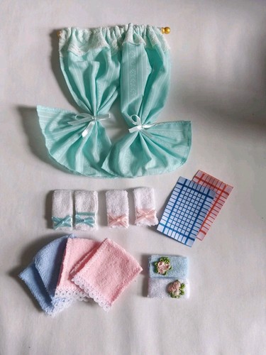 Dolls house curtains and - curtains,