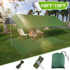 Waterproof Camping Tent Tarp Shelter 3m x 3m Hammock Rain Fly Cover Hiking Mat
