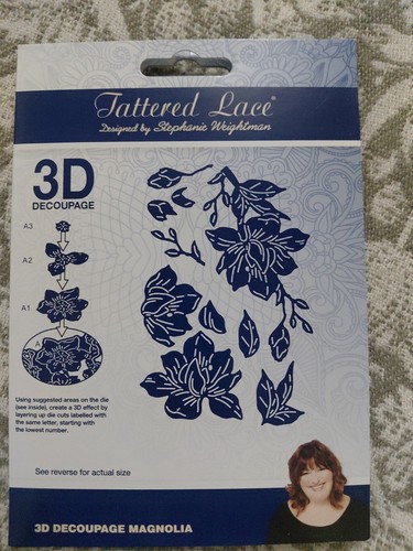 Tattered lace decoupage - lace, 3d